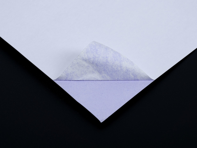 Blue core cardstock sample 2